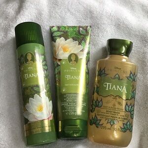 Bath & Body Works Princess collection Tiana bundle mist, body wash & cream